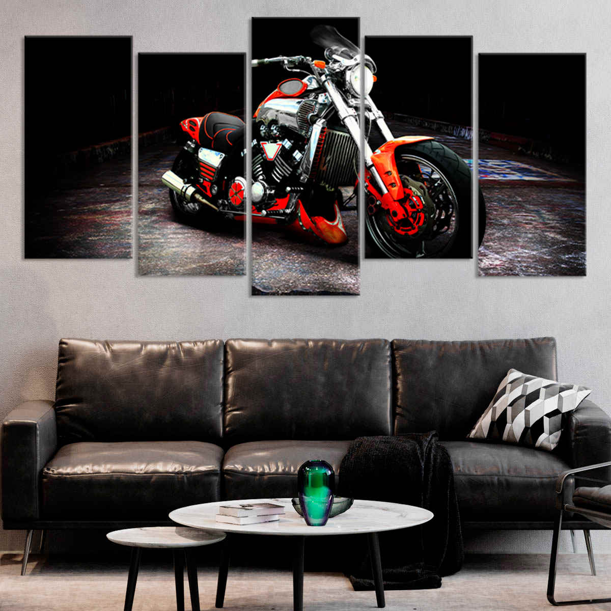 Vintage Motorcycle Wall Art Canvas Print-Stunning Canvas Prints