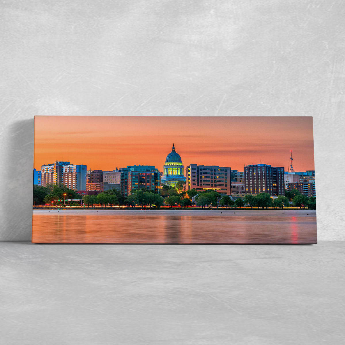 Madison Skyline Wall Art Canvas-Stunning Canvas Prints