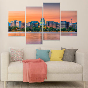 Madison Skyline Wall Art Canvas-Stunning Canvas Prints