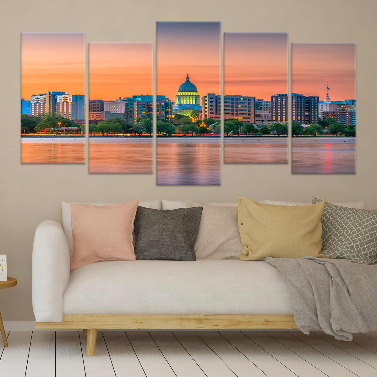 Madison Skyline Wall Art Canvas-Stunning Canvas Prints