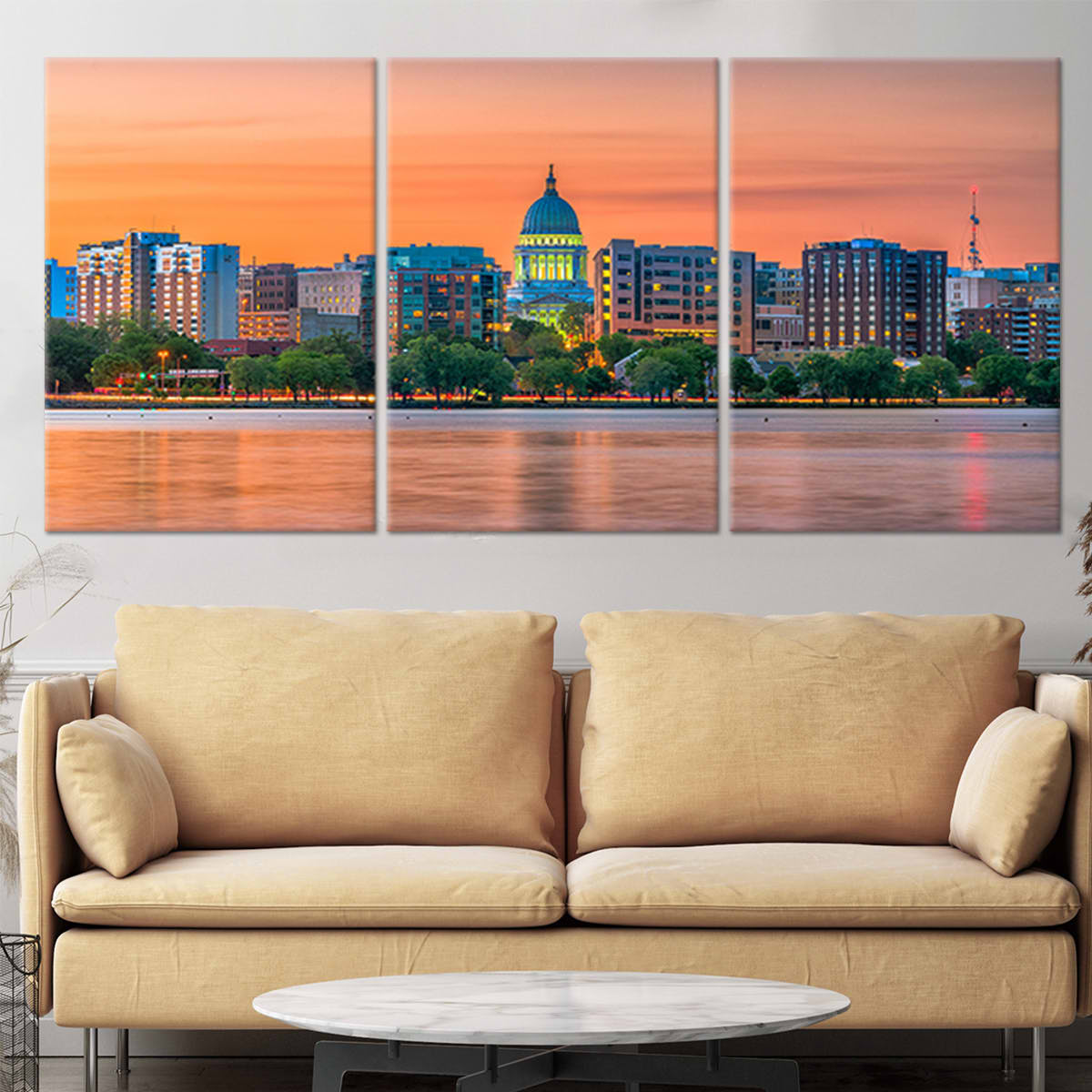 Madison Wisconsin Cityscape Wall Art-Stunning Canvas Prints