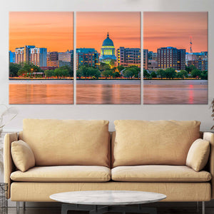 Madison Skyline Wall Art Canvas-Stunning Canvas Prints