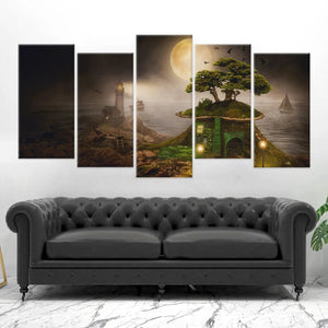 Magical Full Moon Wall Art Canvas Print-Stunning Canvas Prints
