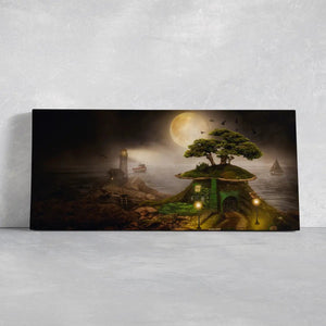 Magical Full Moon Wall Art Canvas Print-Stunning Canvas Prints