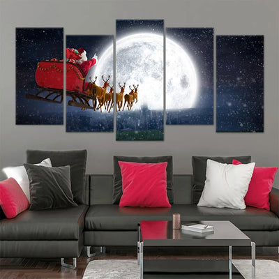 Santa's Sleigh Wall Art-Stunning Canvas Prints