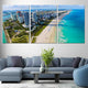 Aerial beach print of Miami coastline for beach and coastal wall decor.