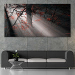 Foggy Forest canvas wall art large