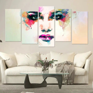 Watercolor Female Portrait Wall Art-Stunning Canvas Prints