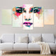 Watercolor Female Portrait Wall Art-Stunning Canvas Prints