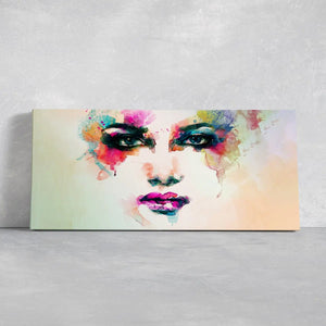 Watercolor Female Portrait Wall Art-Stunning Canvas Prints