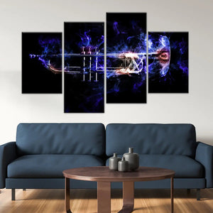 Colorful Trumpet Wall Art Canvas Print-Stunning Canvas Prints