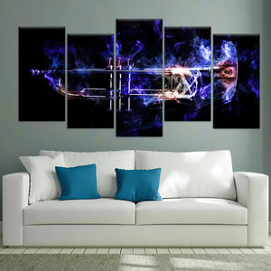 Colorful Trumpet Wall Art Canvas Print-Stunning Canvas Prints