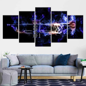 Colorful Trumpet Wall Art Canvas Print-Stunning Canvas Prints