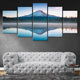 Modern mountain wall art for minimalist living room decor