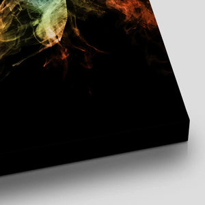 Smoky Brass Trumpet Wall Art Canvas Print-Stunning Canvas Prints