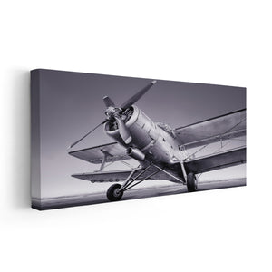 BW Vintage Airplane Wall Art-Stunning Canvas Prints