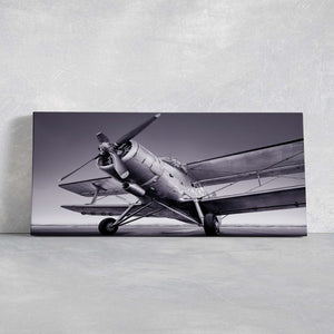 BW Vintage Airplane Wall Art-Stunning Canvas Prints