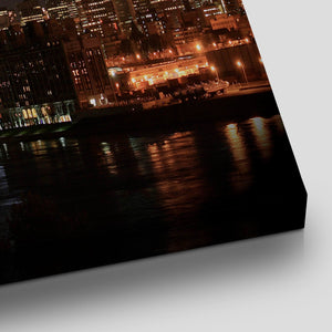 Montreal Skyline At Night Wall Art Canvas-Stunning Canvas Prints
