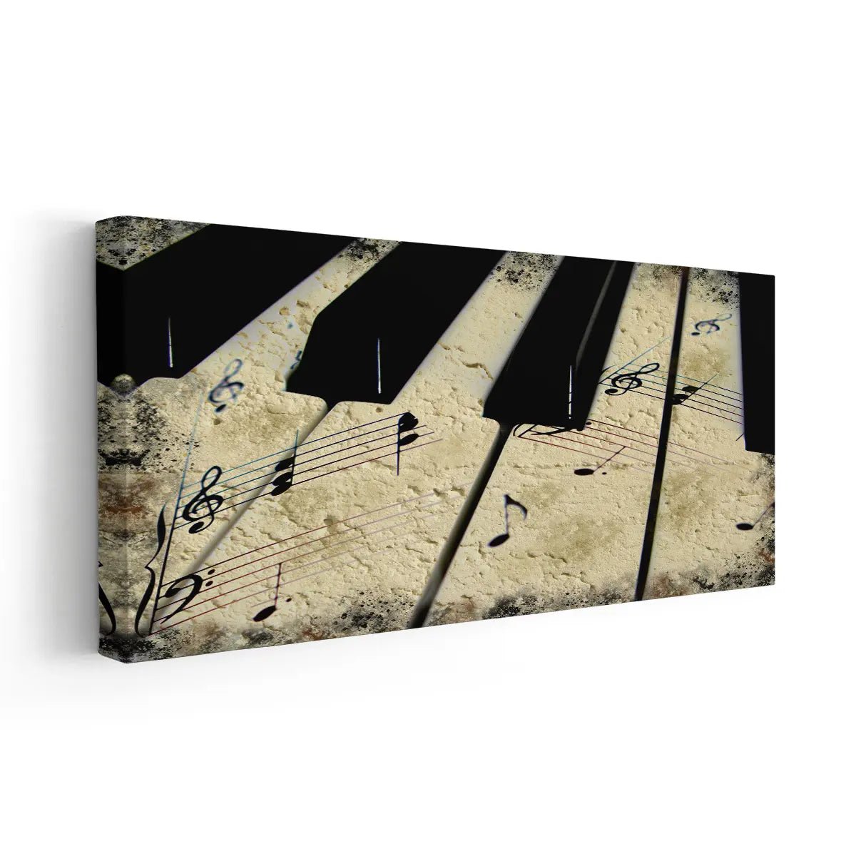 Rustic Piano Keys Wall Art Canvas Prints-Stunning Canvas Prints