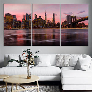 New York City Skyline Wall Art Canvas-Stunning Canvas Prints