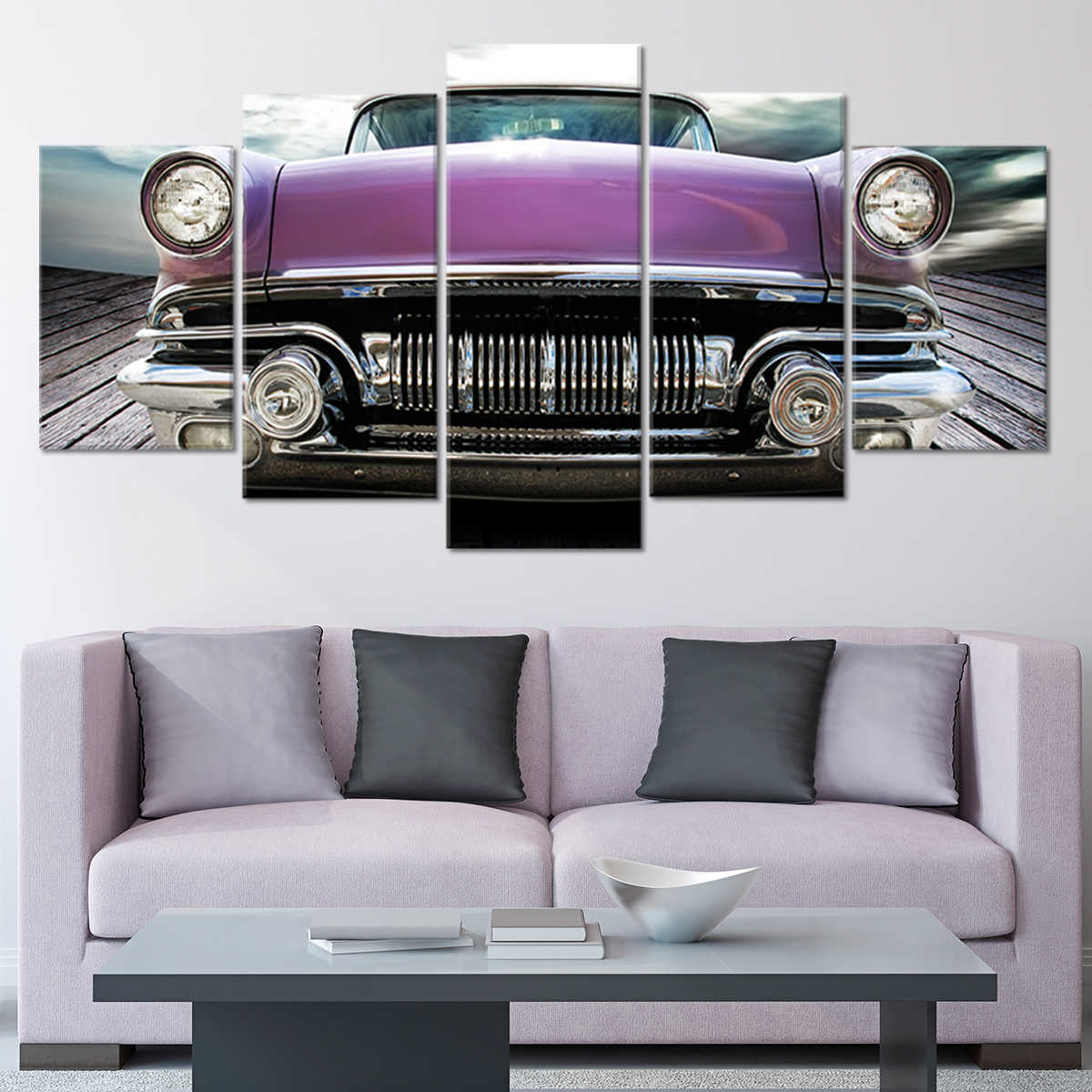 Pontiac Chieftain Vintage Car Wall Art Canvas Print-Stunning Canvas Prints