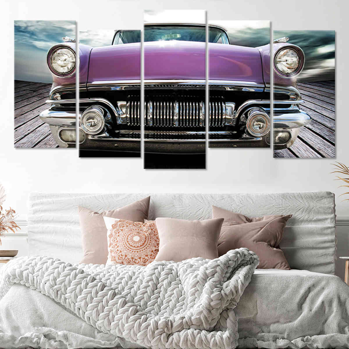 Pontiac Chieftain Vintage Car Wall Art Canvas Print-Stunning Canvas Prints