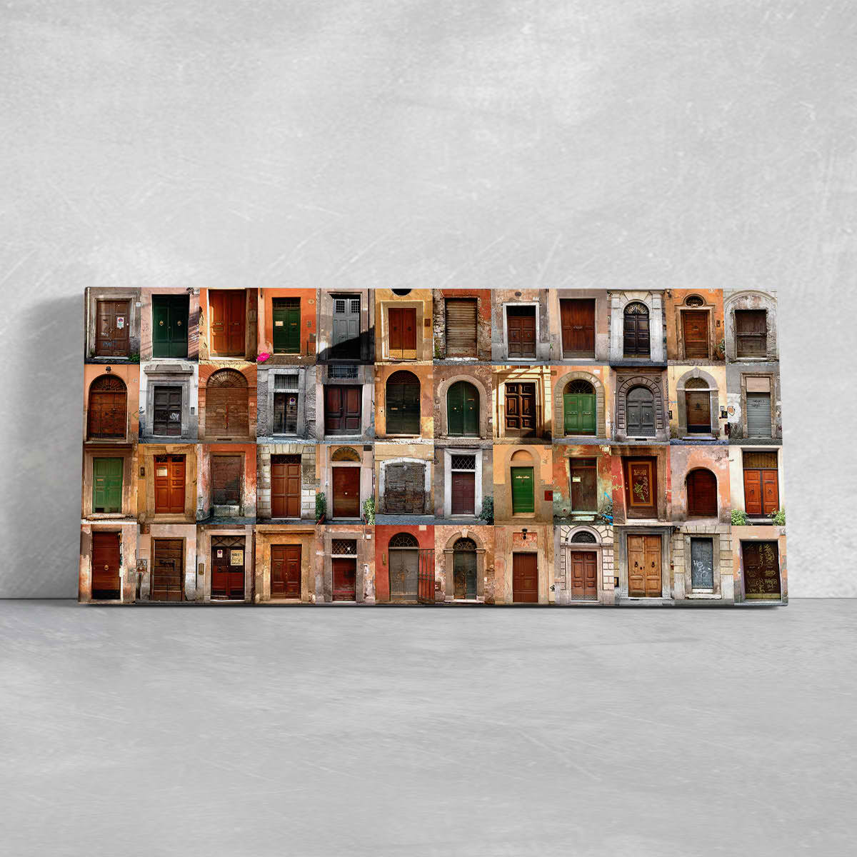 Old Doors Of Room Multi Panel Canvas Wall Art-Stunning Canvas Prints