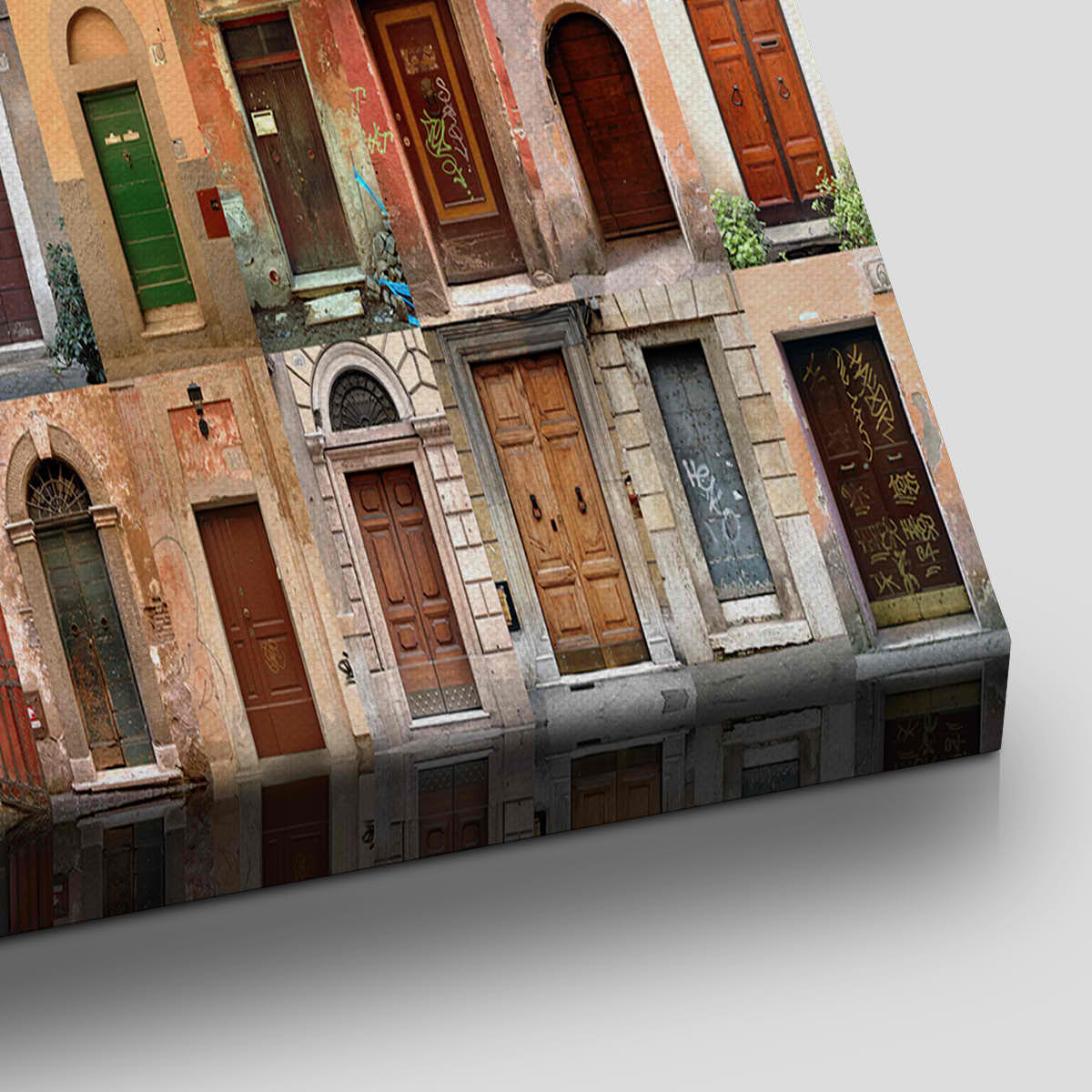 Old Doors Of Room Multi Panel Canvas Wall Art-Stunning Canvas Prints