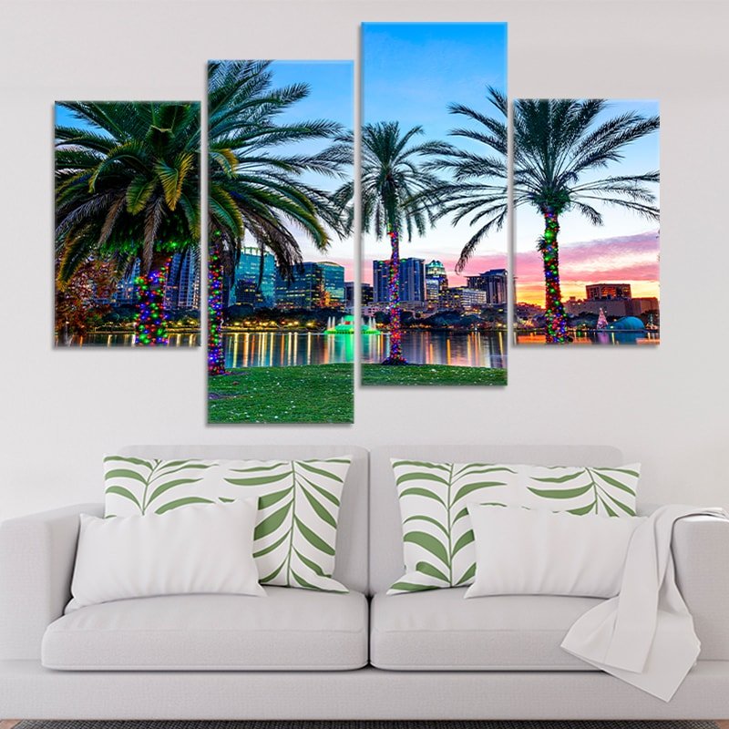 Orlando Skyline Wall Art Canvas-Stunning Canvas Prints