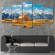 Oversized farmhouse canvas wall art for dining room, 5 piece wall art