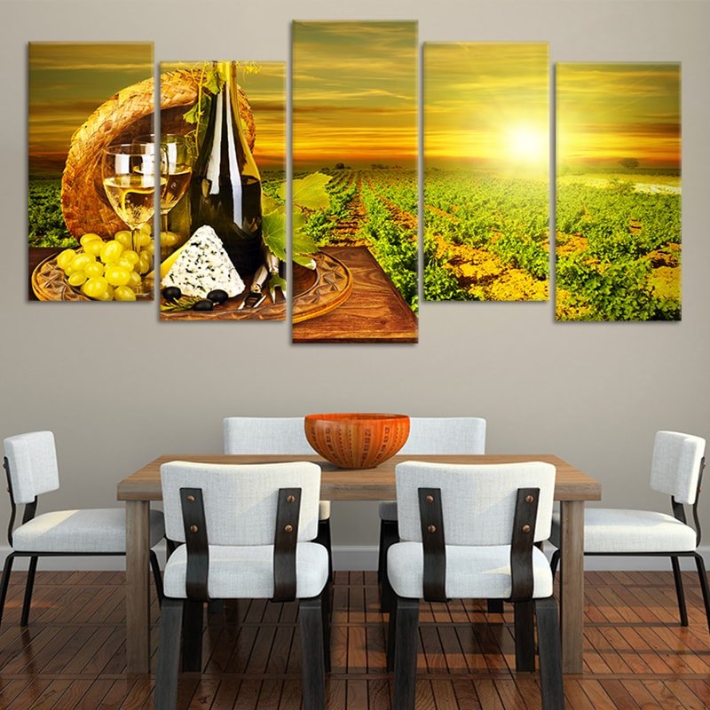 Perfect Wine Pairing Wall Art Canvas Print-Stunning Canvas Prints