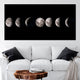 Moon Cycle Wall Art, phases of the moon wall art​, moon phases artwork, black and white celestial wall art, minimalistic artwork