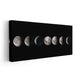 Moon Cycle Wall Art, phases of the moon wall art​, moon phases artwork, black and white celestial wall art, minimalistic artwork