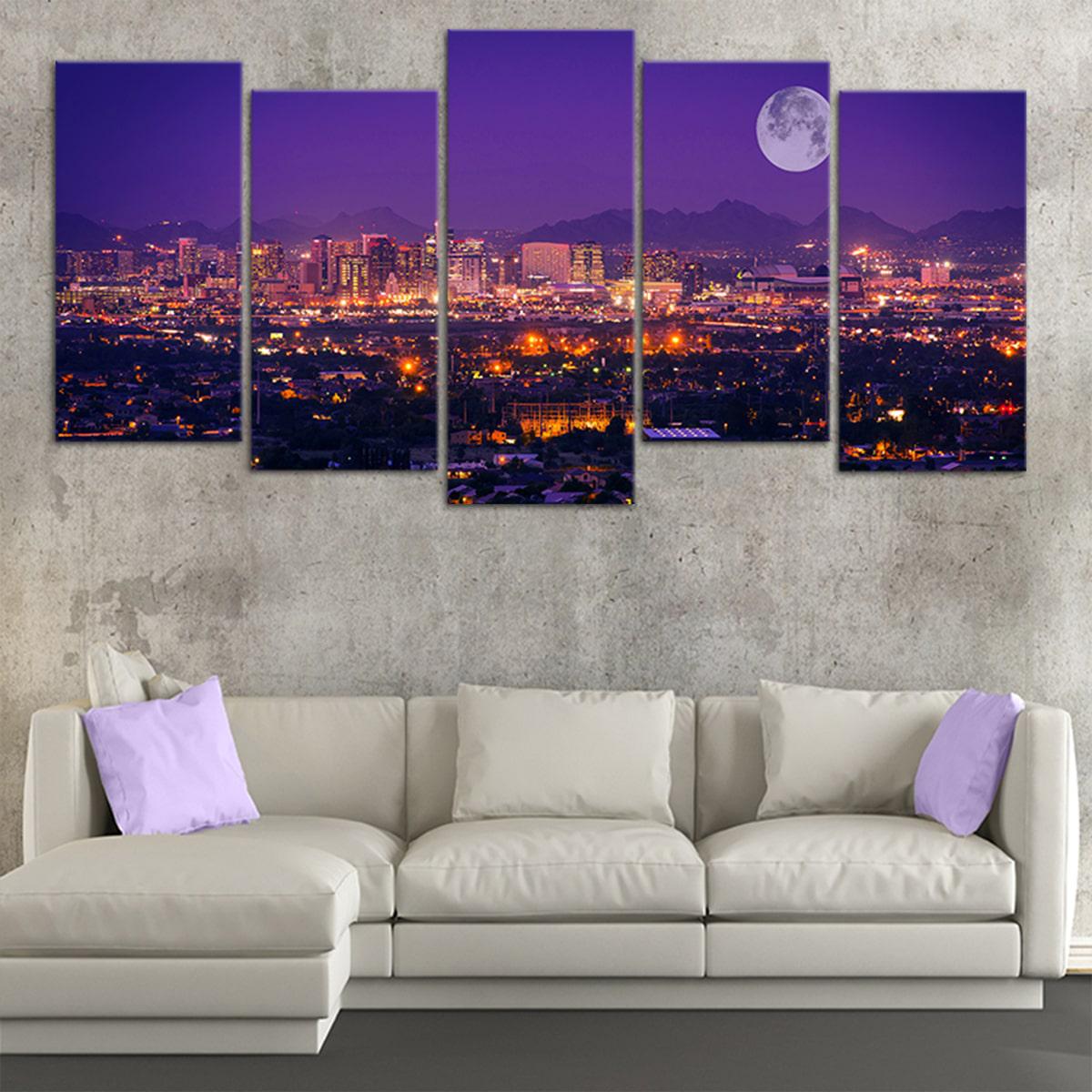 Phoenix Skyline Wall Art Canvas-Stunning Canvas Prints