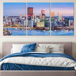 Pittsburgh Pennsylvania Skyline Wall Art-Stunning Canvas Prints