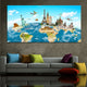 World Map For Kids Wall Art Canvas Print-Stunning Canvas Prints
