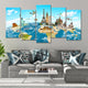 World Map For Kids Wall Art Canvas Print-Stunning Canvas Prints