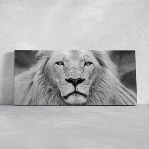 Black And White African Lion Wall Art Canvas-Stunning Canvas Prints