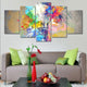 Large Colorful Abstract Lightbulb Wall Art For Living Room Wall-Stunning Canvas Prints