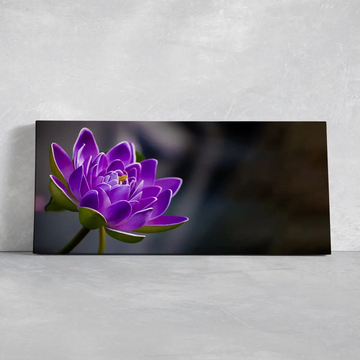 Purple Lotus Flower Wall Art Canvas Print-Stunning Canvas Prints