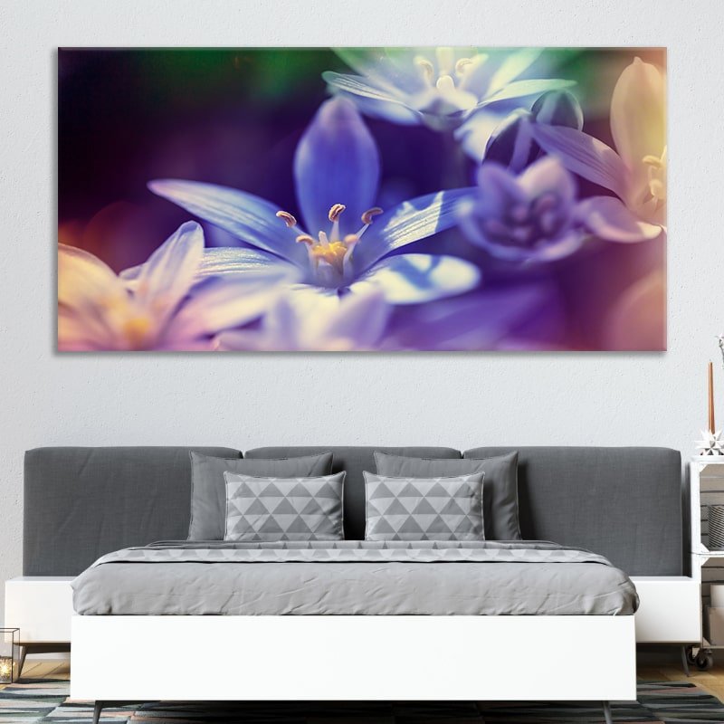Blue Scilla Flowers Wall Art Canvas Print-Stunning Canvas Prints