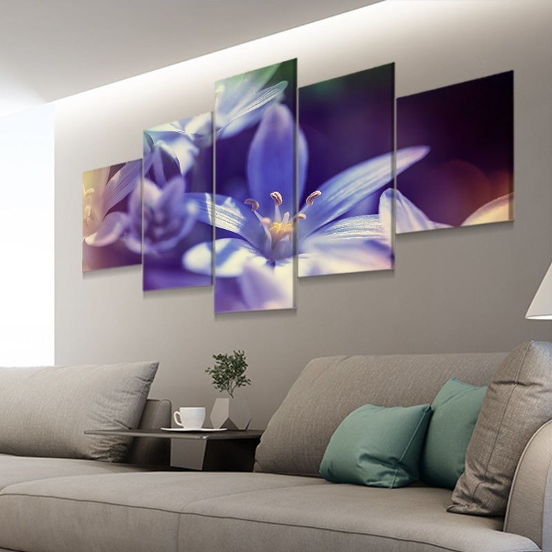 Blue Scilla Flowers Wall Art Canvas Print-Stunning Canvas Prints