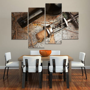 Winery Map Wall Art Canvas Print-Stunning Canvas Prints