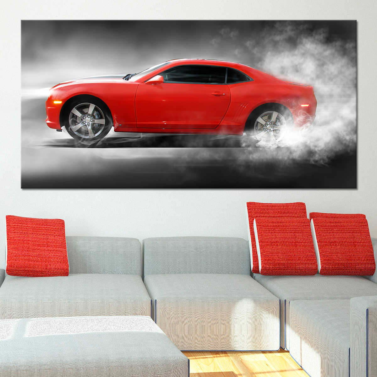 2013 Fifth Generation Chevrolet Camaro SS Silhouette Wall Decor – Wall  Muscle