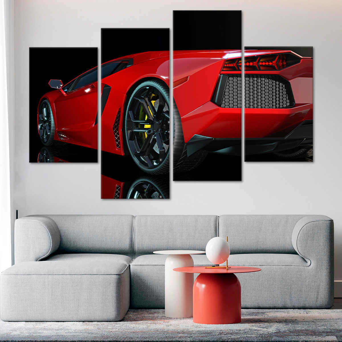 Red Lamborghini Wall Art: Large Canvas Prints, Art Prints & Paintings