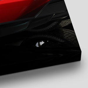 Red Lamborghini Wall Art Canvas Print-Stunning Canvas Prints