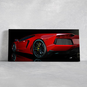 Red Lamborghini Wall Art Canvas Print-Stunning Canvas Prints