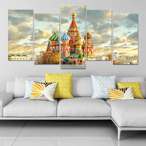 Red Square Moscow Skyline Wall Art Canvas-Stunning Canvas Prints