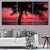 Red Sunset Above Palm Trees Canvas Wall Art