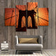 Brooklyn Bridge Silhouette Wall Art Canvas-Stunning Canvas Prints